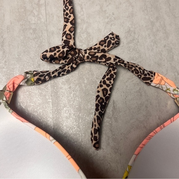 Victoria's Secret Forever Sexy bikini floral leopard animal print large - Picture 9 of 16